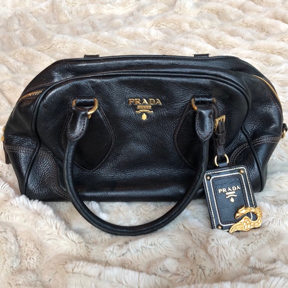 Prada Handbags - Vintage Prada Leather Purse